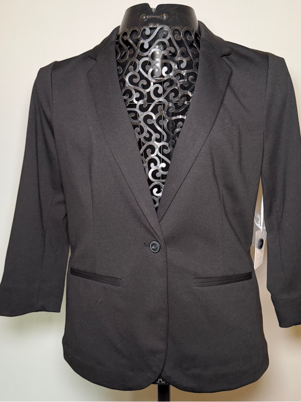 LC Lauren Conrad Black Single-Button Women's Blazer